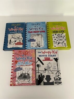 Diary of a Wimpy Kid Hardcover Books Set of 5